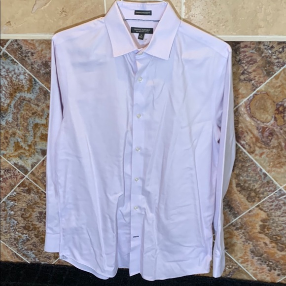 Banana Republic Other - Banana Republic Men's Liliac Camden Standard-Fit Birdseye Dress Shirt Medium